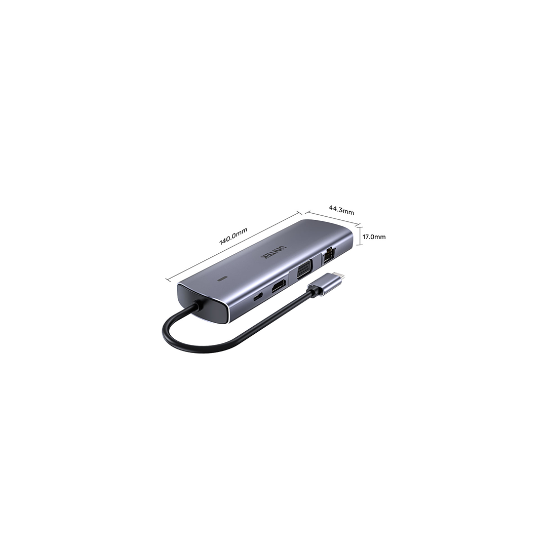 Buy Unitek 9-in-1 USB-C Hub with Dual Monitors in Qatar Buy Unitek 9-in-1 USB-C Hub with Dual Monitors in Qatar